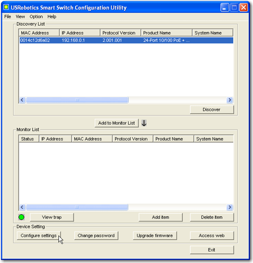 Util Select Config Setting